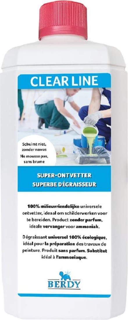 Clearline - 100% Milieuvriendelijke SUPERONTVETTER - 1 L - Berdy