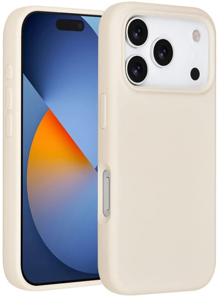 Backcover - Premium Liquid Silicone Soft Hoesje - Geschikt voor: iPhone 17 Pro - Grijs