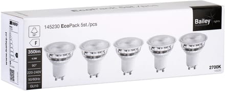 Bailey | 5x LED Spot | GU10 | 4.5W Dimbaar