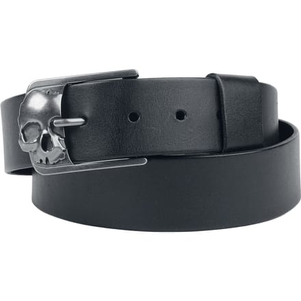 Rock Rebel by EMP Zwarte riem in effen design - Unisex - 85 cm