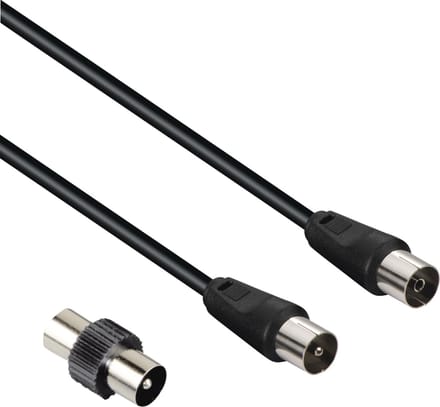 Hama 00205308 coax-kabel 3 m Coaxiaal Zwart