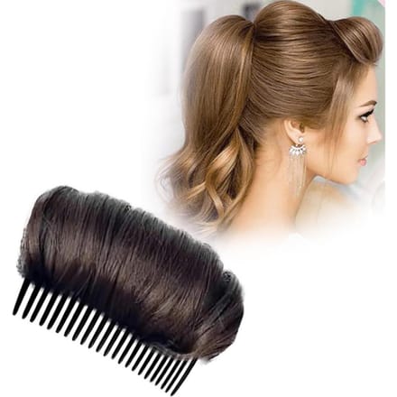 Volume Up Kapsel Clip Bun Maker Insteekgereedschap Multifunctionele Haaraccessoires donkerbruine kleur