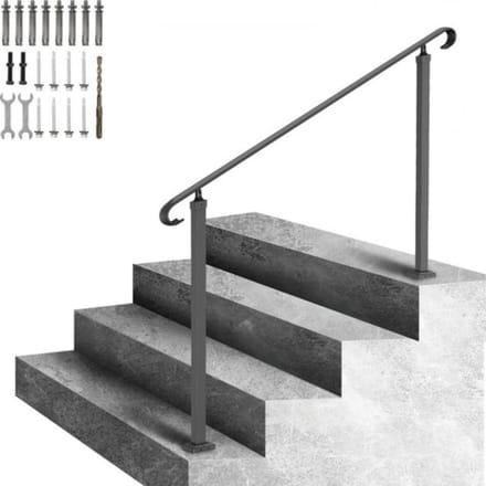 Trapleuning - 48 Cm - Antislip Handgreep - Ijzer - Voor Binnen En Buiten
