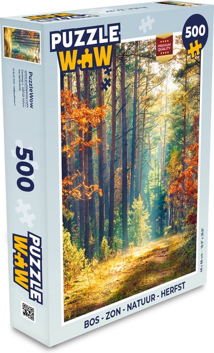 Puzzel Bos - Zon - Natuur - Herfst - Legpuzzel - Puzzel 500 stukjes