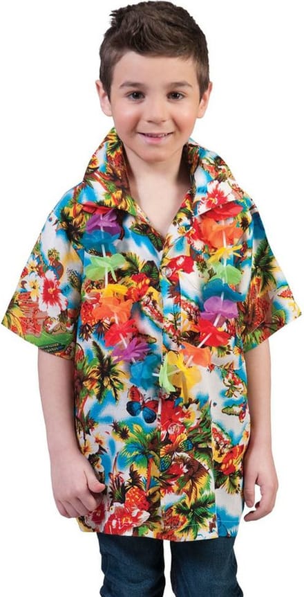 Verkleedpak tropisch Hawaii kind Hawaii Hemd Paradise 116