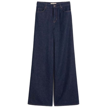 Wide leg loose fit jeans van pure Katoen Model 'VEGA'