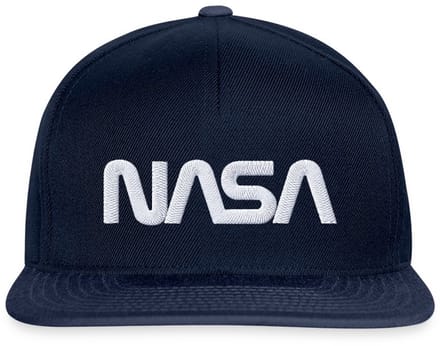 NASA Logo Wit Borduurwerk Snapback cap