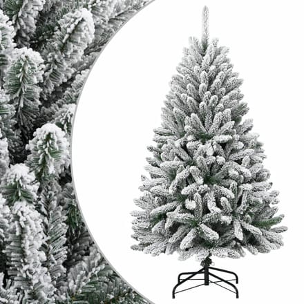 vidaXL - Kunstkerstboom - met - scharnieren - en - sneeuw - 120 - cm
