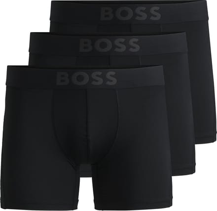 Hugo Boss heren BOSS active microfiber 3P long boxers zwart