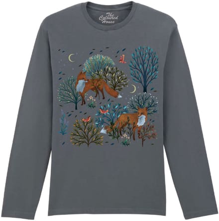 Vossen Forest Foxes The Coloured House Longsleeve T-shirt S