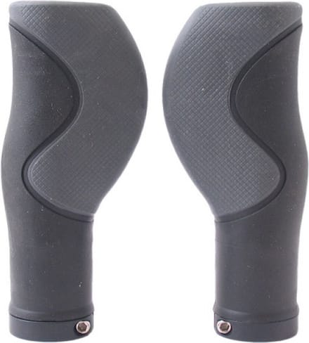 Handvatset Ergo 3-componenten Zwart 128/128mm  -   2-kanten geopend