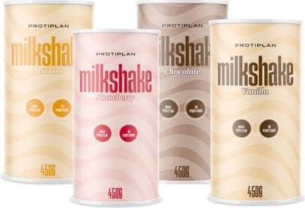 Protiplan - Mix Milkshakes Voordeelpakket - 4 x 450 g - Eiwitdieet - Koolhydraatarm