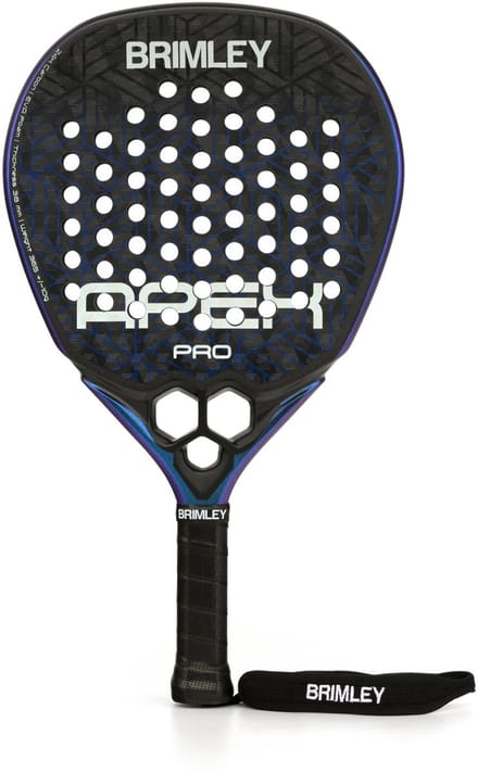Brimley APEX PRO Padel racket - 24K Carbon - Sandcoated blad & 3D structuur - Diamantvormig - Inclusief draagtas