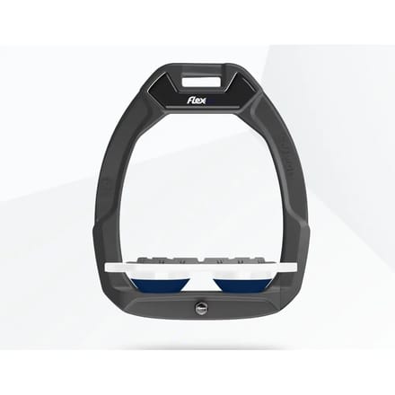 Veiligheidstijgers voor paardrijden Plat Grip Antraciet/Wit/Marine Flex-On Safe-On