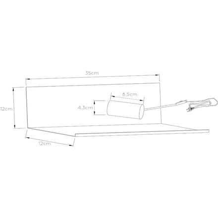 Lucide SEBO - Bedlamp / Wandlamp - 1xE27 - Zwart
