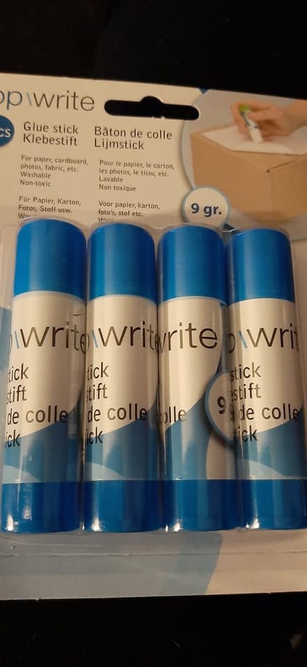 Top write - 4 x Lijmstick- 9 gram