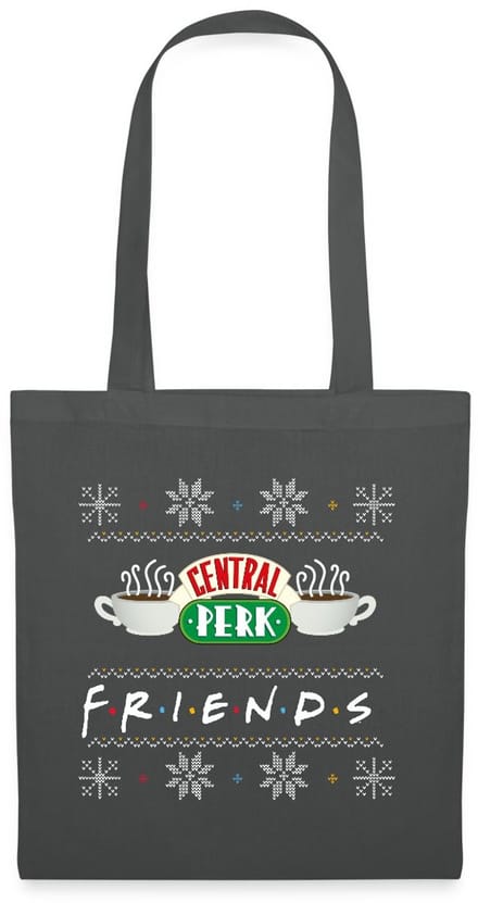 Friends Central Perk Lelijk Kerstmis Tas Van Stof Schoudertas