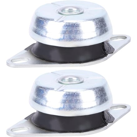 2 stuks Schokdemper Klokvormig FRH voor Auto Diesel Generator M10 Draad Rubber Buffer white