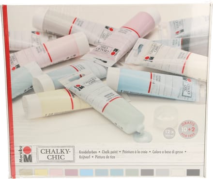 Marabu Chalky Chic 12 x 100 ml krijtverf