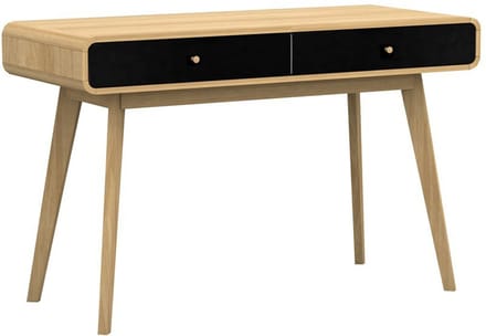 Cassie-Bureau - 2-laden - Zwart Eikenlook
