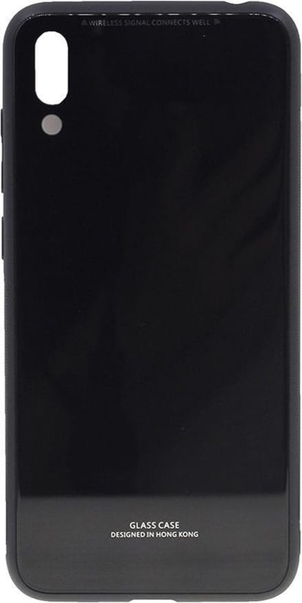 Shop4 - Huawei Y7 2019 Hoesje - Harde Back Case Zwart