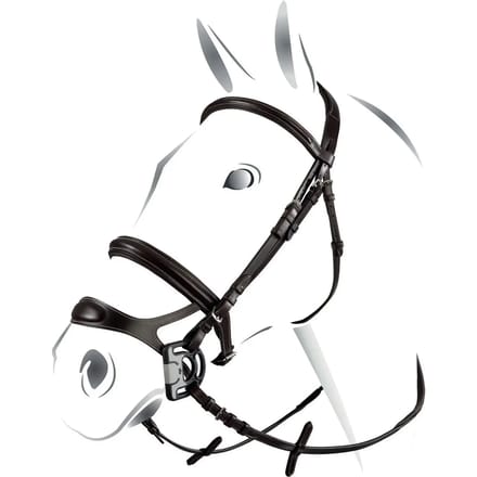Combiné hoofdstel met neusriem model Equestro