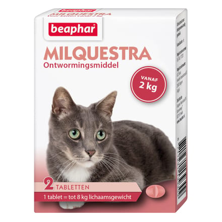 Beaphar Milquestra - Kat 2 Tot 12 kg - 2 tabletten