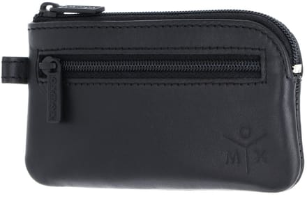 oxmox Leren sleutelgeval Leather Keyholder Ox Embossed Black zwart