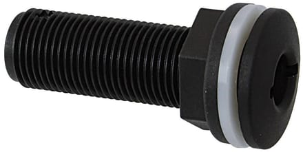 Kunststof huiddoorvoer 1½" - Zwart