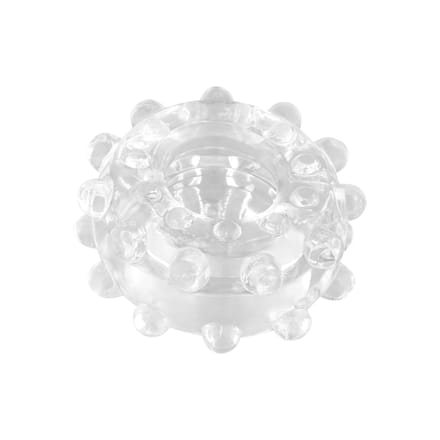 PowerPlus Flexibele Cockring Geribbeld - transparant