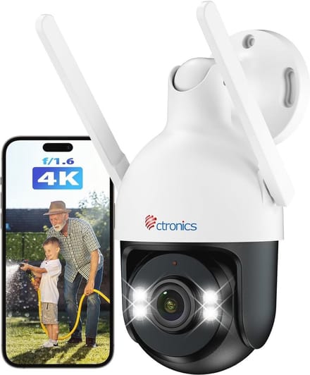 4K 8MP Buiten camera met AI Technologie en Dubbelband Wi-Fi voor Beveiliging