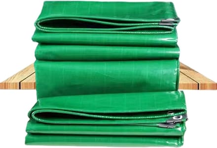 Multifunctioneel Zeildoek - Afdekzeil Waterdicht - Beschermen van Objecten - Versterkte Randen - 1x6.5 m - Groen