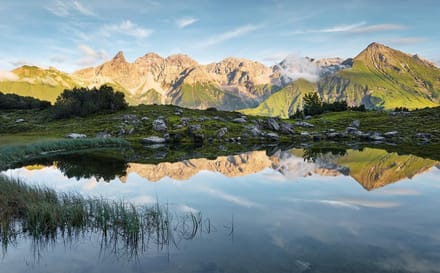 Fotobehang Allgäu Spiegel - Meerkleurig - 2,80m X 450cm