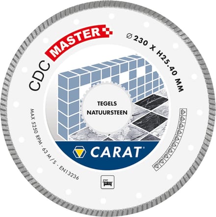 Carat Diamantzaag Tegels/Nat.Steen Ø180X25,40Mm, Cdc Master