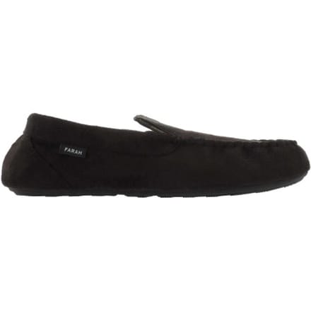 Farah Heren Nicken Moccasin Slippers (Zwart)