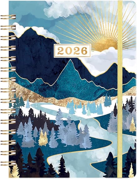 Agenda 2026 A5 Weekoverzicht Blauw - Jaarplanner Januari t/m December