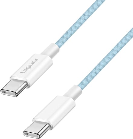 LogiLink CU0349 USB-kabel USB 2.0 1 m USB C Blauw