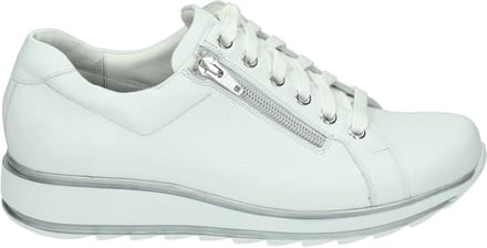 durea - 6239 H - Lage sneakersDames sneakers - Kleur: Wit/beige - Maat: 37