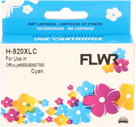 FLWR - Inktcartridge / Alternatief voor de HP 920XL / Cyaan