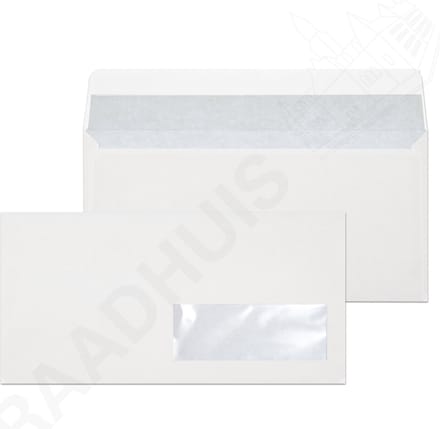 Raadhuis dienstenvelop DL (EA5/6) - 110x220mm - venster rechts - met plakstrip - wit - 500 stuks - envelop