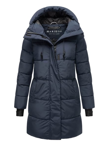 Marikoo dames winterjas met capuchon & fleecevoering – Kaituu