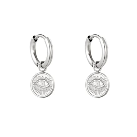 Oorbellen Magic Eye - Zilver