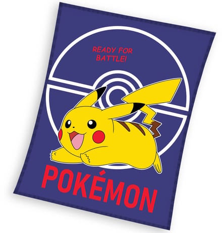 Pokémon Fleecedeken, Ready for Battle - 130 x 160 cm - Polyester
