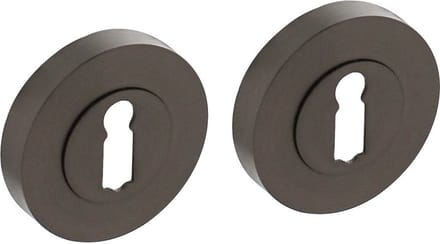 Intersteel Rozet met sleutelgat Ø52x10mm antracietgrijs