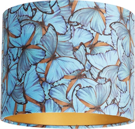 Uniqq Lampenkap velours Vlinder Ø 30 cm - 20 cm hoog