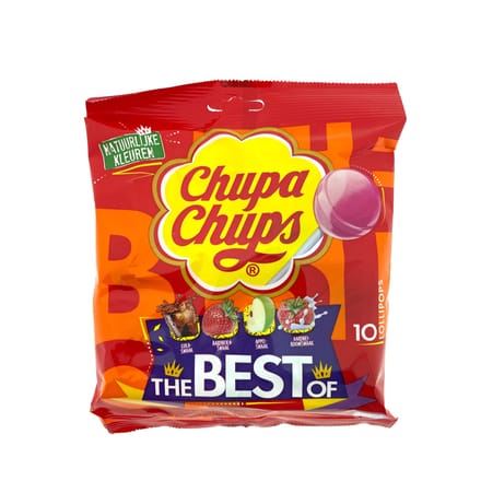 Chupa Chups Sucettes Le Meilleur De 10 pièces.