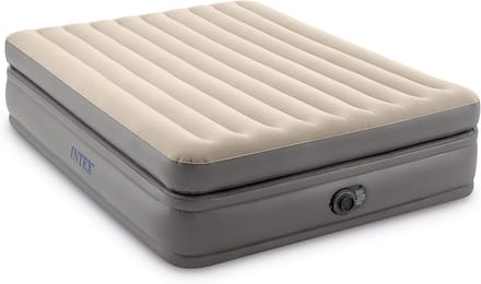 Opblaasbaar Matras - Luchtbed Comfort - Logeren Thuis - Ingebouwde Pomp - 203 x 152 cm - Grijs