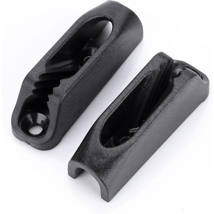 1 paire de boucles de corde de pont en plastique noir durable pour kayaks, canoës, bateaux à rames black