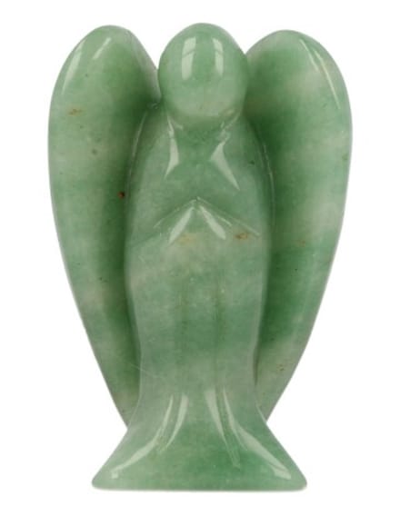 Aventurijn groen staande engel 70 mm