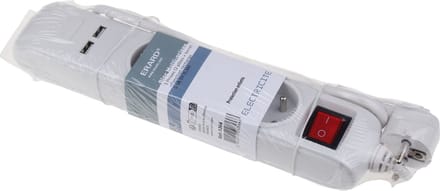 ERARD - MULTISTEKKER 3 X 16A 1M+USB+SCHAKELAAR - 8366